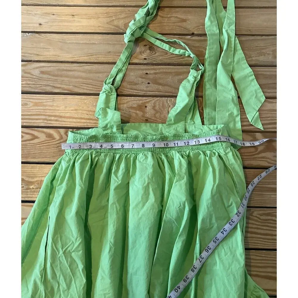 Christopher John Rogers Jumper Dress Size Small Women’s Neon Green - Picture 6 of 6